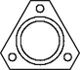 VW 076253225 Flange, exhaust pipe